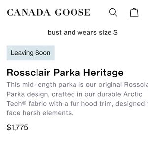 Canada Goose rossclair fusion-fit fur-trim parka black